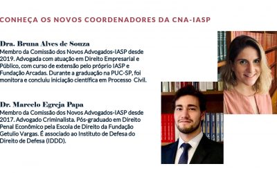 Anúncio coordenação - Fonte CNA-IASP Anúncio coordenação - Fonte CNA-IASP